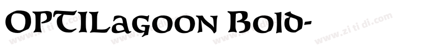 OPTILagoon Bold字体转换